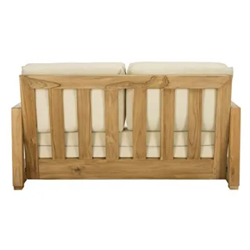 Safavieh Montford Loveseat - Teak Luxury for Outdoors