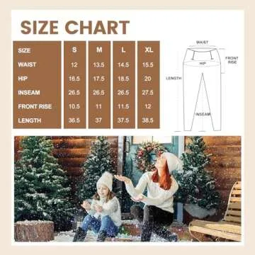 YOLIX Warm Fleece Lined Leggings for Winter Comfort