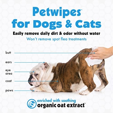 Petkin Large Pet Wipes - Gentle Pet Grooming Wipes