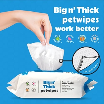 Petkin Large Pet Wipes - Gentle Pet Grooming Wipes
