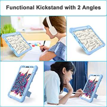 Durable Sky Blue Case for iPad Air Kids