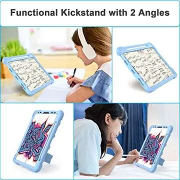 Durable Sky Blue Case for iPad Air Kids