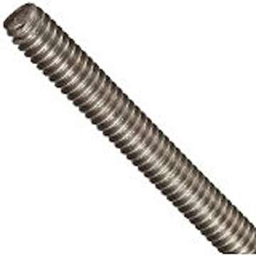 Small Parts 18-8 Stainless Steel Fully Threaded Rod, Meets DIN 975, M8-1.25 Thread Size, 1 m Length,...