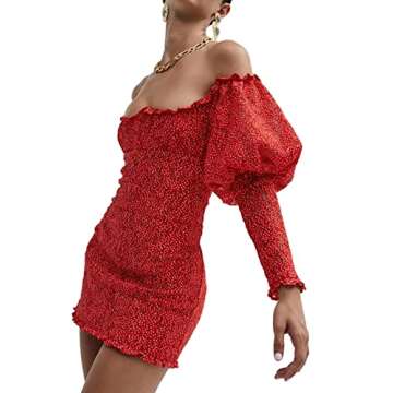 For Love & Lemons Clarisse Off The Shoulder Mini Dress