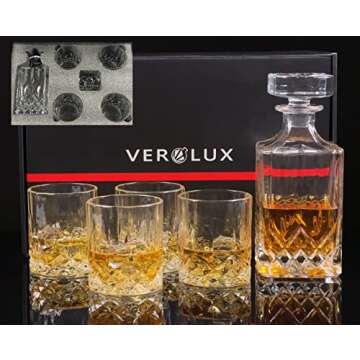 Verolux Whiskey Decanter Set with Glasses for Every Occasion