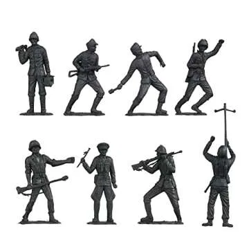 BMC Classic MPC German Plastic Army Men - Black 36pc WW2 Soldier Figures - US Made