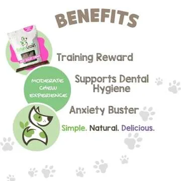 Nature Gnaws Beef Gullet Dog Chews - Rawhide Free Treats