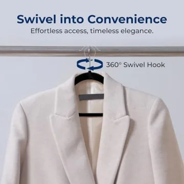 SereneLife Velvet Hangers Set of 100 Non-Slip Heavy Duty