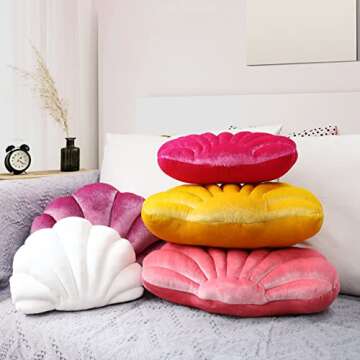 Yi-gog Seashell Pillow Soft Decorative Throw Pillow