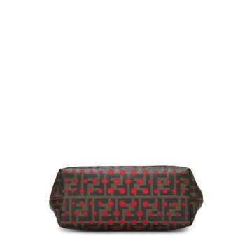 Fendi Pre-Loved Red Zucca Canvas Tote Mini for Fashion Lovers