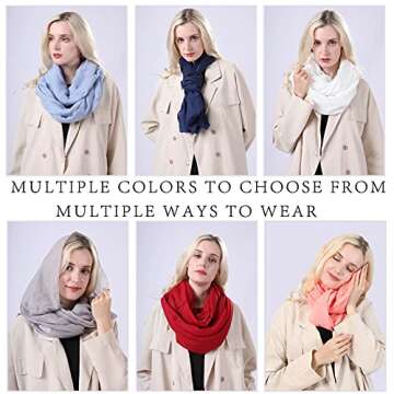 Genovega Lightweight Infinity Scarf - Stylish Loop for Women