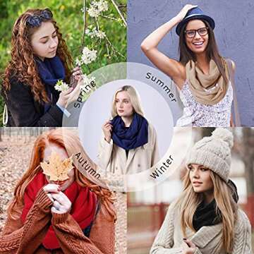Genovega Lightweight Infinity Scarf - Stylish Loop for Women