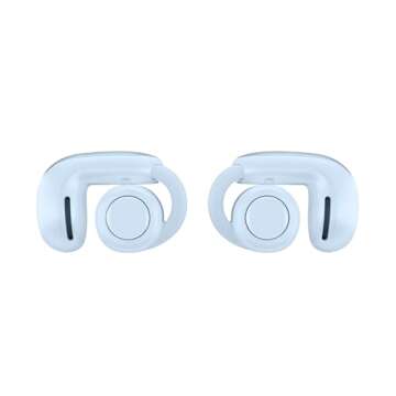 Bose Ultra Open Earbuds with Immersive Audio, Open Ear Wireless Clip on Earbuds for Comfort, OpenAudio for Awareness, Up to 48 Hours of Battery Life, Moonstone Blue