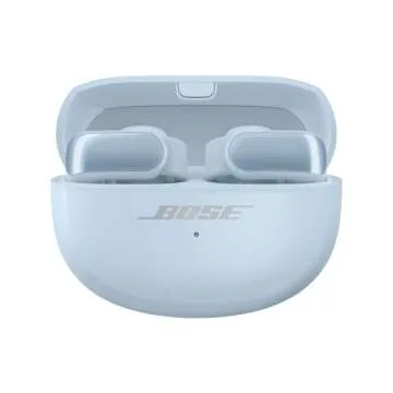 Bose Ultra Open Earbuds with Immersive Audio, Open Ear Wireless Clip on Earbuds for Comfort, OpenAudio for Awareness, Up to 48 Hours of Battery Life, Moonstone Blue