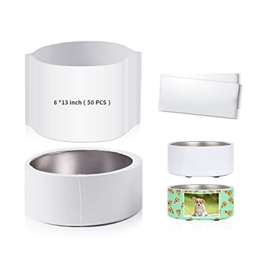 PYD Life 50 PCS Sublimation Shrink Wrap Sleeve Bags for Sublimation Blanks,6 x 13 Inch Sublimation S...