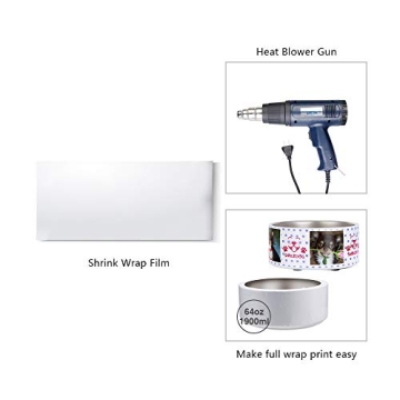 PYD Life Sublimation Shrink Wrap Sleeves for Tumblers