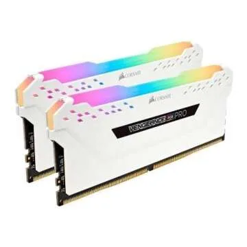 Corsair Vengeance RGB Pro 32GB (2x16GB) DDR4 3200 (PC4-25600) C16 Desktop memory – White (CMW32GX4M2E3200C16W)