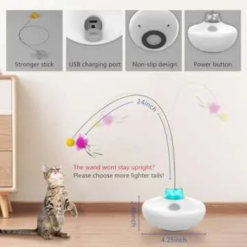 Rechargeable Oxawo Interactive Cat Toy for Cats