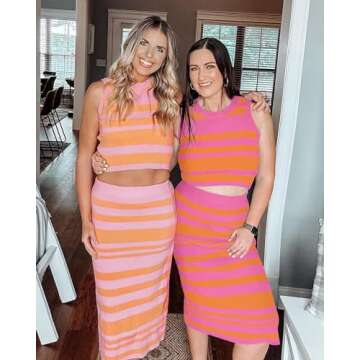 Arach&Cloz Women's Stylish 2 Piece Summer Set 2025