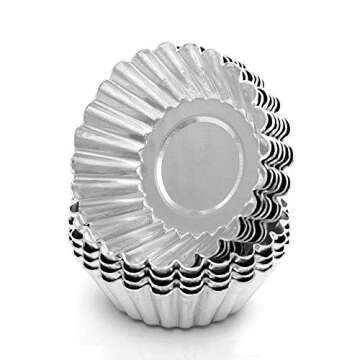 Bezall 20Pcs Egg Tart Molds for Delicious Mini Desserts