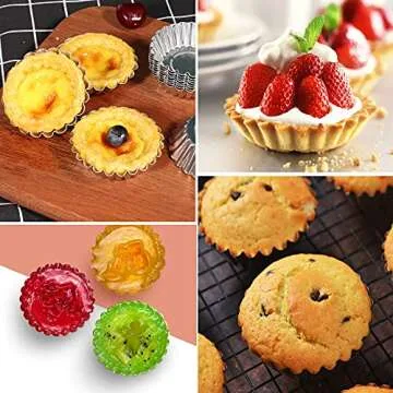 Bezall 20Pcs Egg Tart Molds for Delicious Mini Desserts