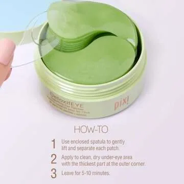 Pixi DetoxifEYE Beauty Hydrogel Under-Eye Patches, 30 Pairs, 60 Patches