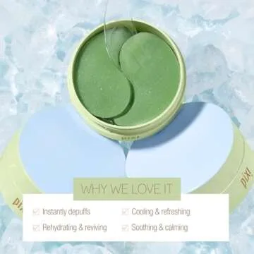 Pixi DetoxifEYE Beauty Hydrogel Under-Eye Patches, 30 Pairs, 60 Patches