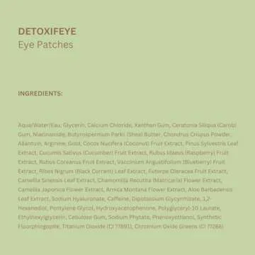 Pixi DetoxifEYE Beauty Hydrogel Under-Eye Patches, 30 Pairs, 60 Patches