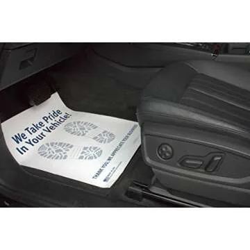 Premium Paper Car Mats for Dealerships - 500 Pack