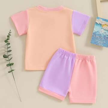 Toddler Baby Girl Summer Cotton Outfits Set for Ages 0-3