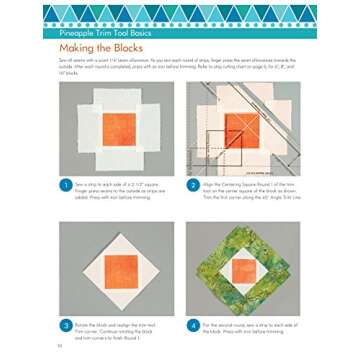 Pineapple Play Quilts & Projects: 14 Projects Using the Creative Grids(R) 10-Inch Pineapple Trim Tool (Landauer) Create Perfect 6-, 8-, or 10-Inch Finished Blocks with No Math and No Measuring
