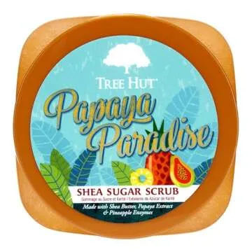 Tree Hut Papaya Paradise Shea Sugar Scrub | Exfoliating Body Scrub Removes Dead, Dry Skin for a Soft...