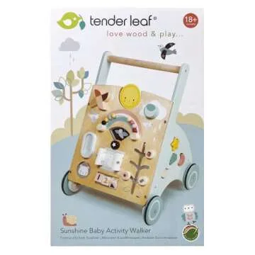 Tender Leaf Toys - Sunshine Baby Activity Walker - Activity Station to Encourage Floor Play to First Steps - Perfect Companion to Learn How to Walk - Age 18m +