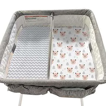 Gllquen Baby Bassinet Sheets 4 Pack - Cozy & Stylish