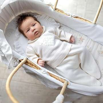 Gllquen Baby Bassinet Sheets 4 Pack - Cozy & Stylish