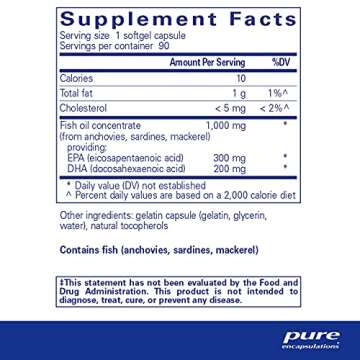 Pure Encapsulations EPA/DHA Essentials - Fish Oil Concentrate Supplement to Support Cardiovascular H...