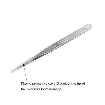 LASHVIEW Stainless Steel Eyelash Tweezers for Professionals