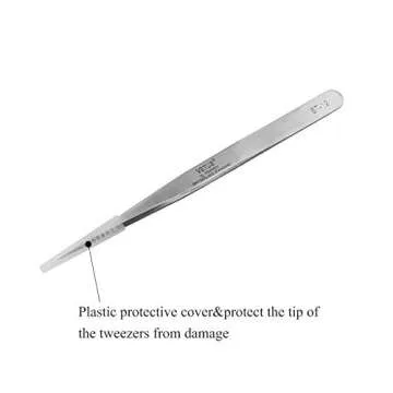LASHVIEW Stainless Steel Eyelash Tweezers for Professionals