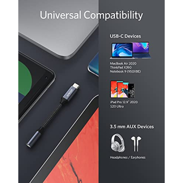 Anker USB C to 3.5mm Audio Adapter for Type C Devices