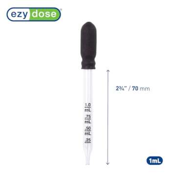 Ezy Dose 1mL Medicine Dropper, BPA-Free & Calibrated