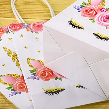 Unicorn Party Favor Bags - SATINIOR 12 Packs for Parties