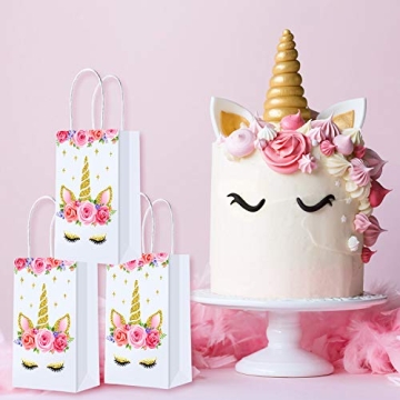 Unicorn Party Favor Bags - SATINIOR 12 Packs for Parties
