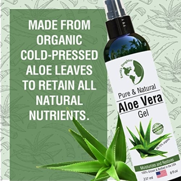 Earth's Daughter Aloe Vera Gel - Pure Organic Skincare Solution