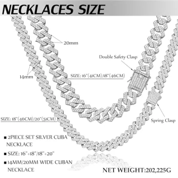 Shopbyskyler Layered Diamond Tennis Chain Set for Women