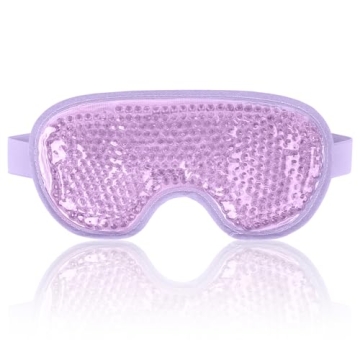 NEWGO Cooling Gel Eye Mask - Reusable for Dark Circles & Migraine Relief