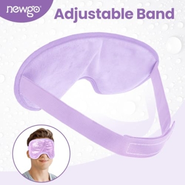 NEWGO Cooling Gel Eye Mask for Puffy Eyes and Stress Relief