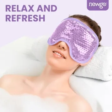 NEWGO Cooling Gel Eye Mask for Puffy Eyes and Stress Relief
