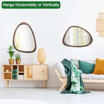 Chic Asymmetrical Wall Mirror - Stylish Decor for Any Room