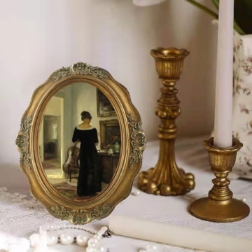 SIKOO Vintage Picture Frame 5x7 Oval Antique Decor