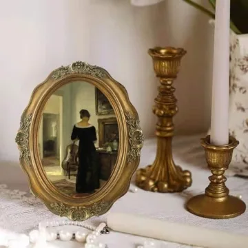 SIKOO Vintage Picture Frame 5x7 Oval Antique Decor